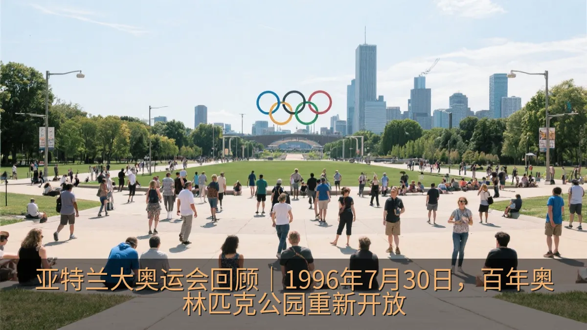 亚特兰大奥运会回顾｜1996年7月30日，百年奥林匹克公园重新开放